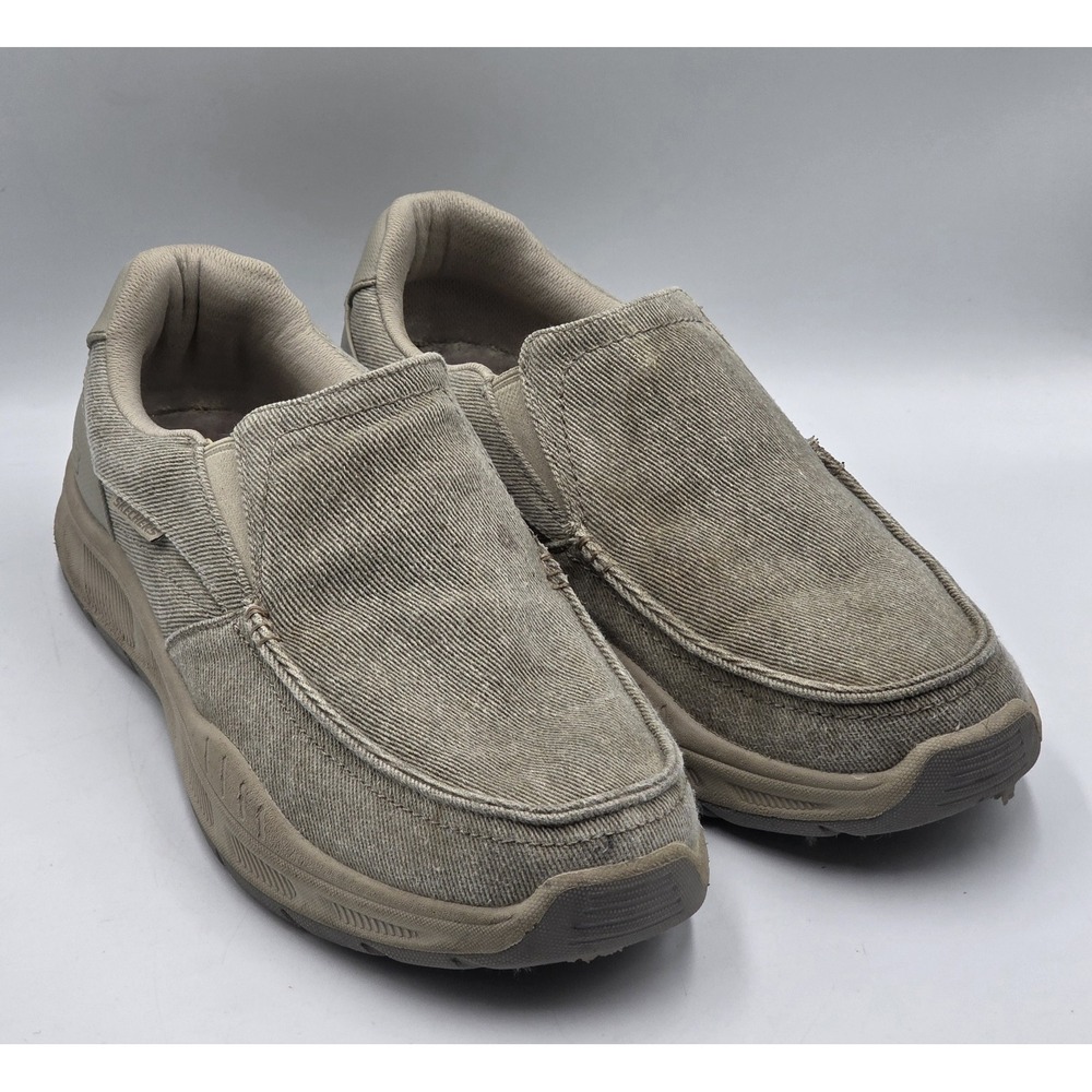 Skechers Cohagen Vierra Relaxed Fit Slip-On Taupe Men's 12 16941S TPE